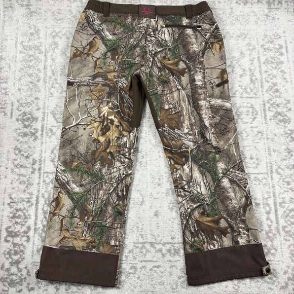 Realtree Other - REALTREE Xtra Softshell Camo Hunting Pants Scent Factor Fleece Lined Women's XL